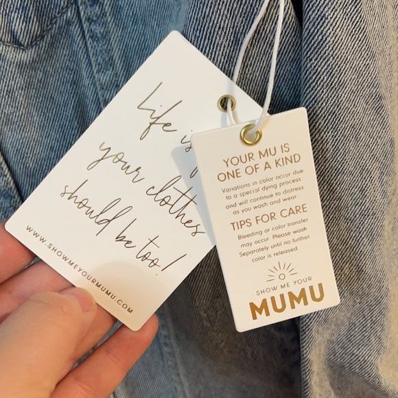 NWT Show Me Your Mumu Denim Jacket - Picture 5 of 9